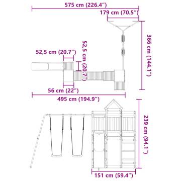 Outdoor Playset Impregnated Wood Pine