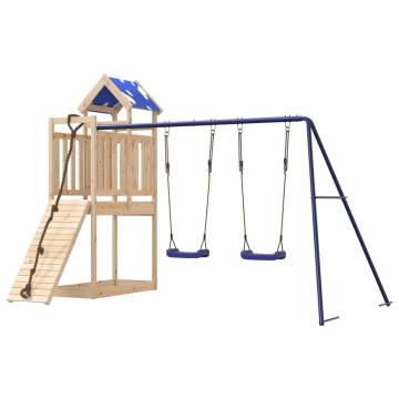 Outdoor Playset Solid Wood Pine