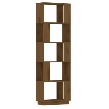 Book Cabinet/Room Divider Honey Brown 51x25x163.5 cm Solid Wood