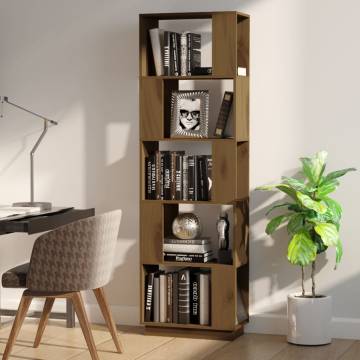 Book Cabinet/Room Divider Honey Brown 51x25x163.5 cm Solid Wood