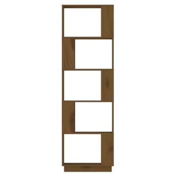 Book Cabinet/Room Divider Honey Brown 51x25x163.5 cm Solid Wood