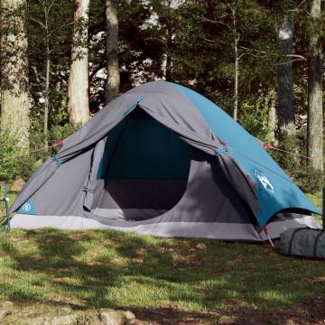 Camping Tent Dome 2-Person Blue Waterproof