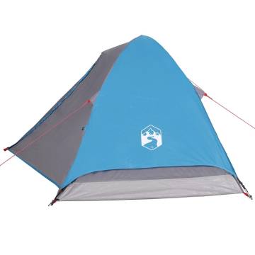 Camping Tent Dome 2-Person Blue Waterproof