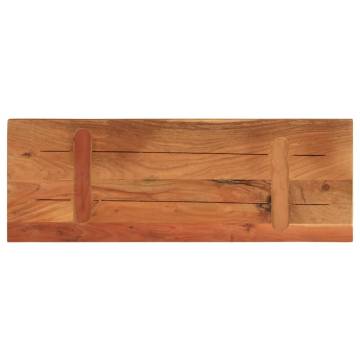 Table Top 80x30x2.5 cm Rectangular Solid Wood Acacia