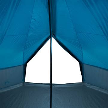 Family Tent Tipi 8-Person Blue Waterproof