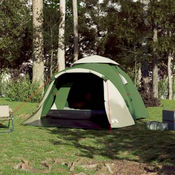 Camping Tent Dome 3-Person Green Quick Release