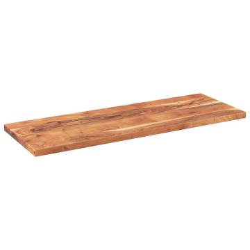 Table Top 140x50x3.8 cm Rectangular Solid Wood Acacia