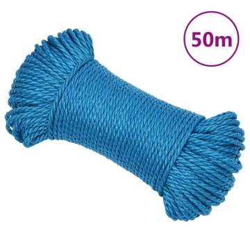 Work Rope Blue 6 mm 50 m Polypropylene