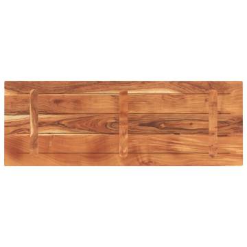 Table Top 140x50x3.8 cm Rectangular Solid Wood Acacia