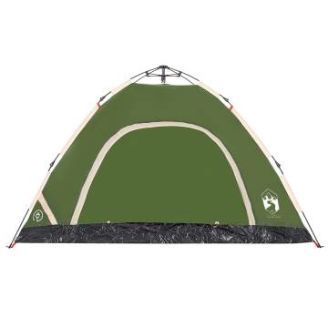 Camping Tent 4-Person Green Quick Release