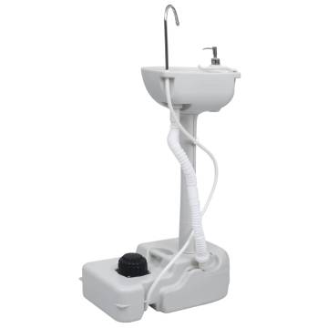 Portable Camping Toilet and Handwash Stand Set with Water Tank