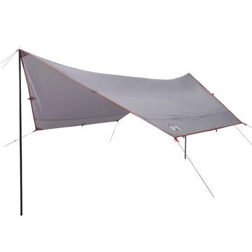 Camping Tarp Grey and Orange 430x380x210 cm Waterproof