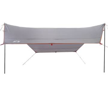 Camping Tarp Grey and Orange 430x380x210 cm Waterproof