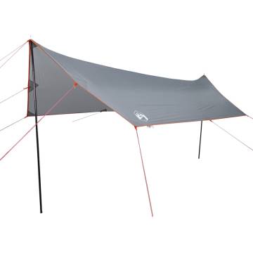 Camping Tarp Grey and Orange 460x305x210 cm Waterproof