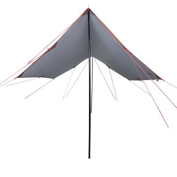 Camping Tarp Grey and Orange 460x305x210 cm Waterproof