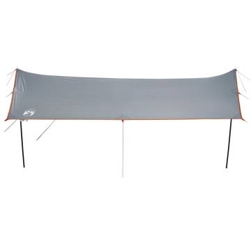 Camping Tarp Grey and Orange 460x305x210 cm Waterproof