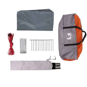 Camping Tarp Grey and Orange 460x305x210 cm Waterproof