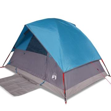 Camping Tent Dome 2-Person Blue Waterproof