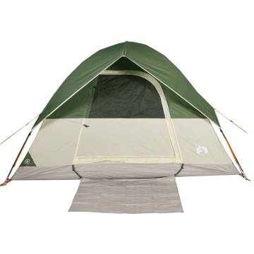 Camping Tent Dome 4-Person Green Waterproof