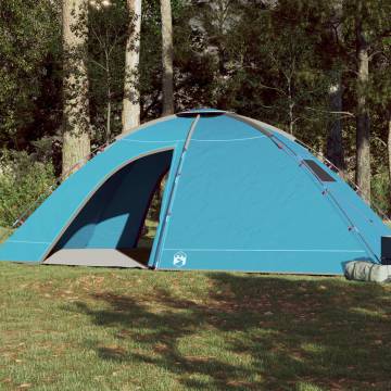 Camping Tent 8-Person Blue Waterproof