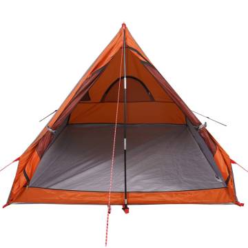 Camping Tent A-Frame 2-Person Grey and Orange Waterproof