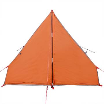 Camping Tent A-Frame 2-Person Grey and Orange Waterproof