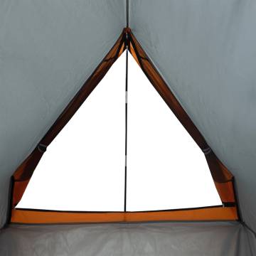 Camping Tent A-Frame 2-Person Grey and Orange Waterproof