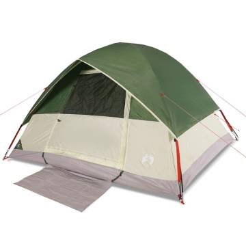 Family Tent Dome 6-Person Green Waterproof