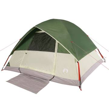 Family Tent Dome 6-Person Green Waterproof