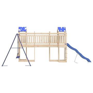 Outdoor Playset Solid Wood Pine