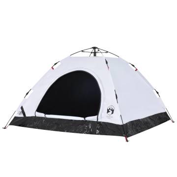 Camping Tent 5-Person White Blackout Fabric Quick Release