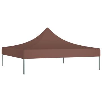 Party Tent Roof 2x2 m Brown 270 g/m²