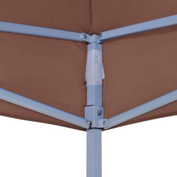 Party Tent Roof 2x2 m Brown 270 g/m²