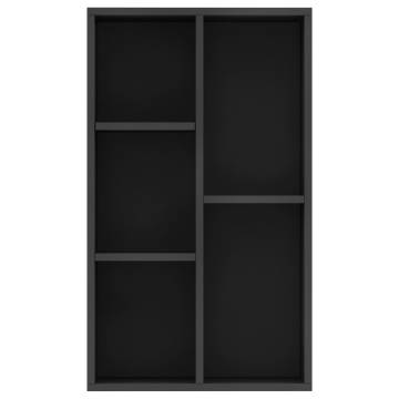 Book Cabinet/Sideboard Black 50x25x80 cm Engineered Wood