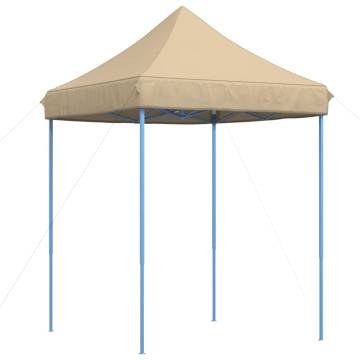 Foldable Party Tent Pop-Up Beige 200x200x306 cm