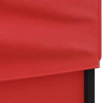 Folding Party Tent with Sidewalls Red 2x2 m