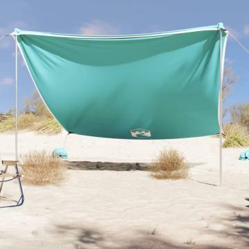 Beach Canopy with Sand Anchors Green 304x300 cm