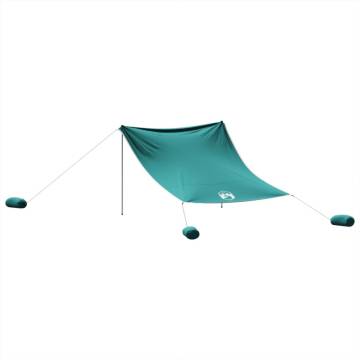 Beach Canopy with Sand Anchors Green 304x300 cm