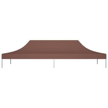 Party Tent Roof 6x3 m Brown 270 g/m²