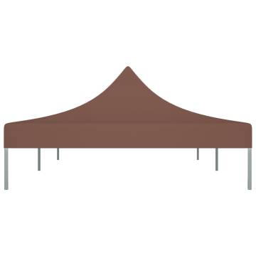 Party Tent Roof 6x3 m Brown 270 g/m²