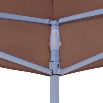 Party Tent Roof 6x3 m Brown 270 g/m²