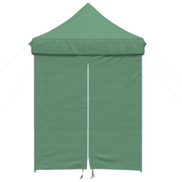 Foldable Party Tent Pop-Up with 4 Sidewalls Green