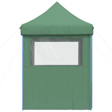 Foldable Party Tent Pop-Up with 4 Sidewalls Green