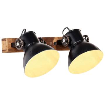 Industrial Wall Lamp Black 45x25 cm E27