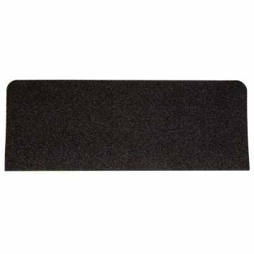 Stair Mats Self-adhesive 15 pcs 65x24.5x3.5 cm Black