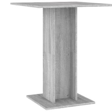 Bistro Table Grey Sonoma 60x60x75 cm Engineered Wood