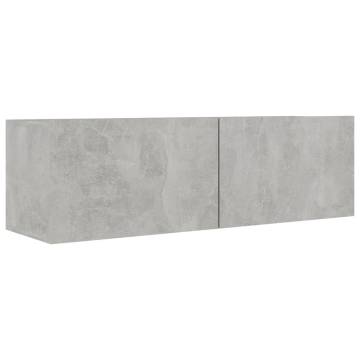 3 Piece TV Cabinet Set Concrete Grey Engineered Wood