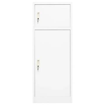 Saddle Cabinet White 53x53x140 cm Steel