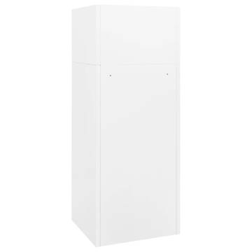 Saddle Cabinet White 53x53x140 cm Steel