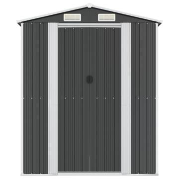 Garden Shed Anthracite 192x772x223 cm Galvanised Steel